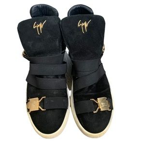 Giuseppe Zanetti Suede Hightop Sneakers Size 44